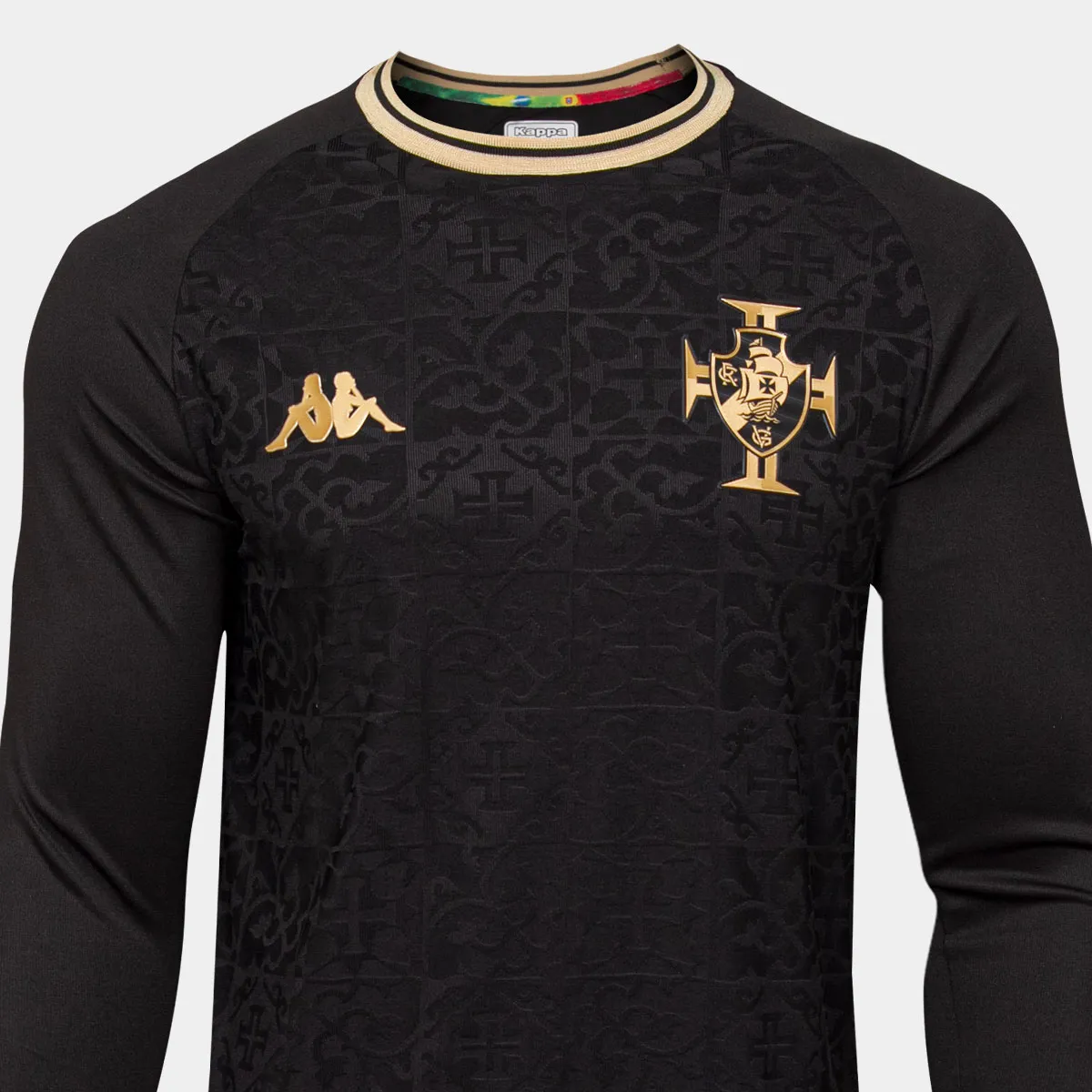 Camisa do Vasco Kappa Third Preta Manga Longa 22/23 - Imagem 4